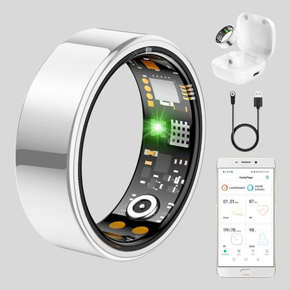 Fitness Ring Smart Ring Edelstahl Schlaftracker Gesundheitstracker