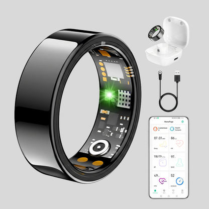 Fitness Ring Smart Ring Edelstahl Schlaftracker Gesundheitstracker
