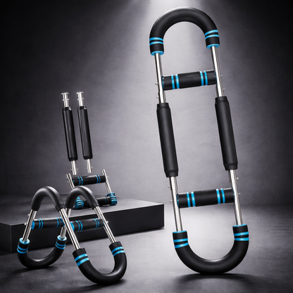 Attrezzo fitness Allenatore braccia Resistenza a molla Acciaio Inox Allenamento