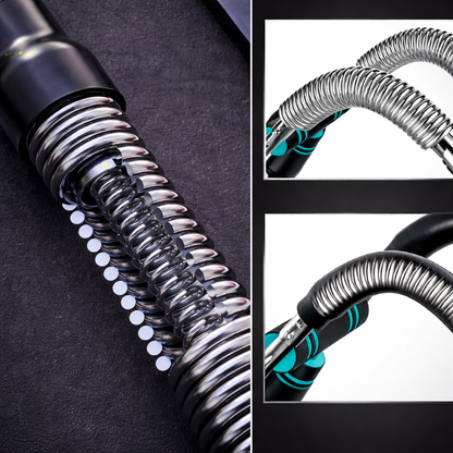 Attrezzo fitness Allenatore braccia Resistenza a molla Acciaio Inox Allenamento