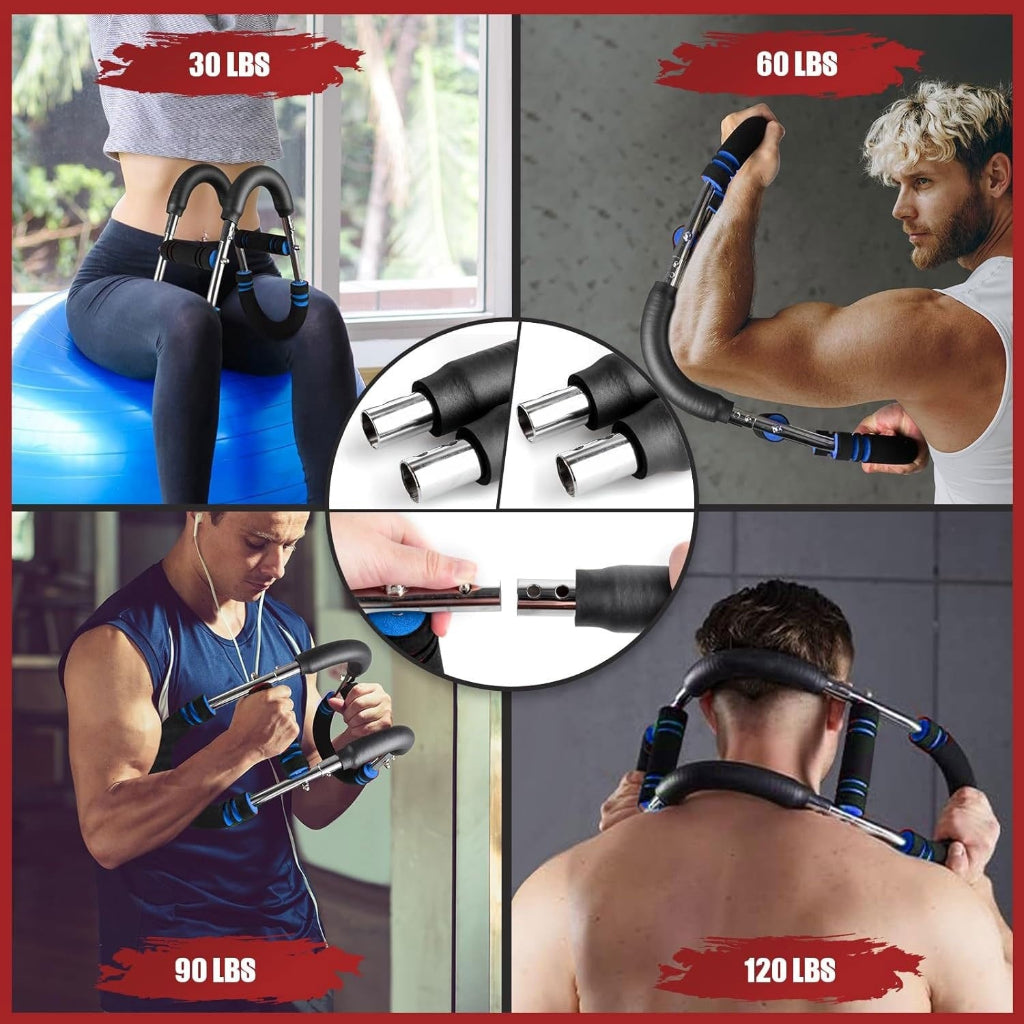 Attrezzo fitness Allenatore braccia Resistenza a molla Acciaio Inox Allenamento