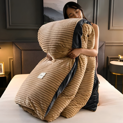 Fleece Bettbezug Weich Gemütlich Komfortabler Schlafkomfort Zuhause