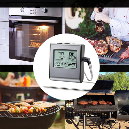 Meat Thermometer Digital Probe Grill Oven BBQ
