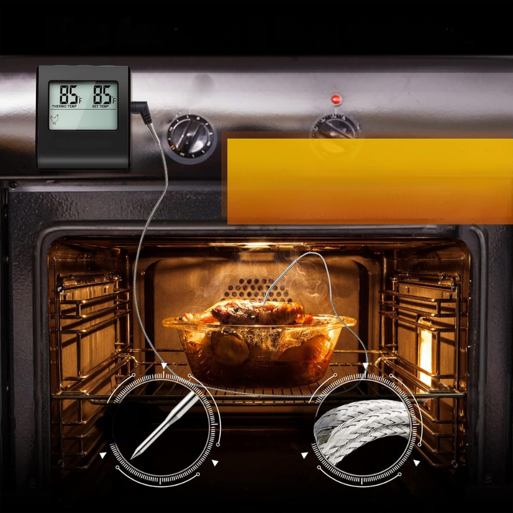 Meat Thermometer Digital Probe Grill Oven BBQ