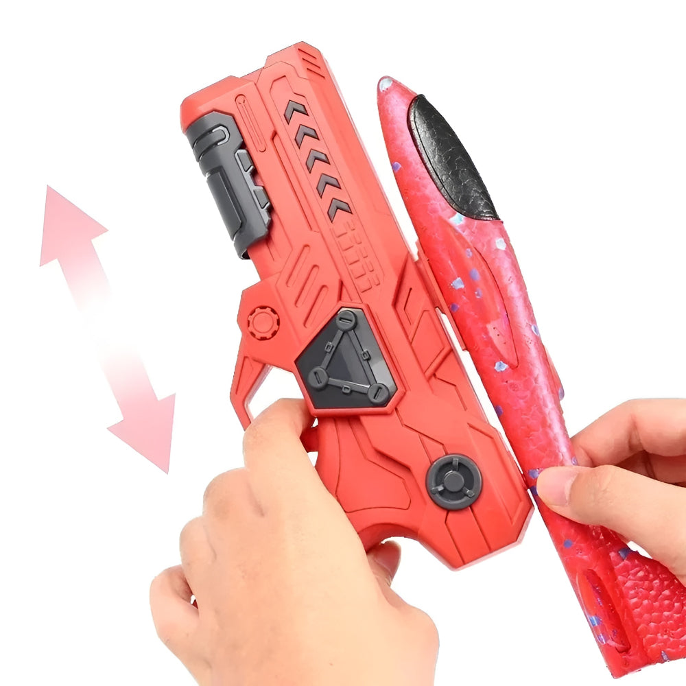 Airplane Toy Throw Glider Catapult Launcher Outdoor Game