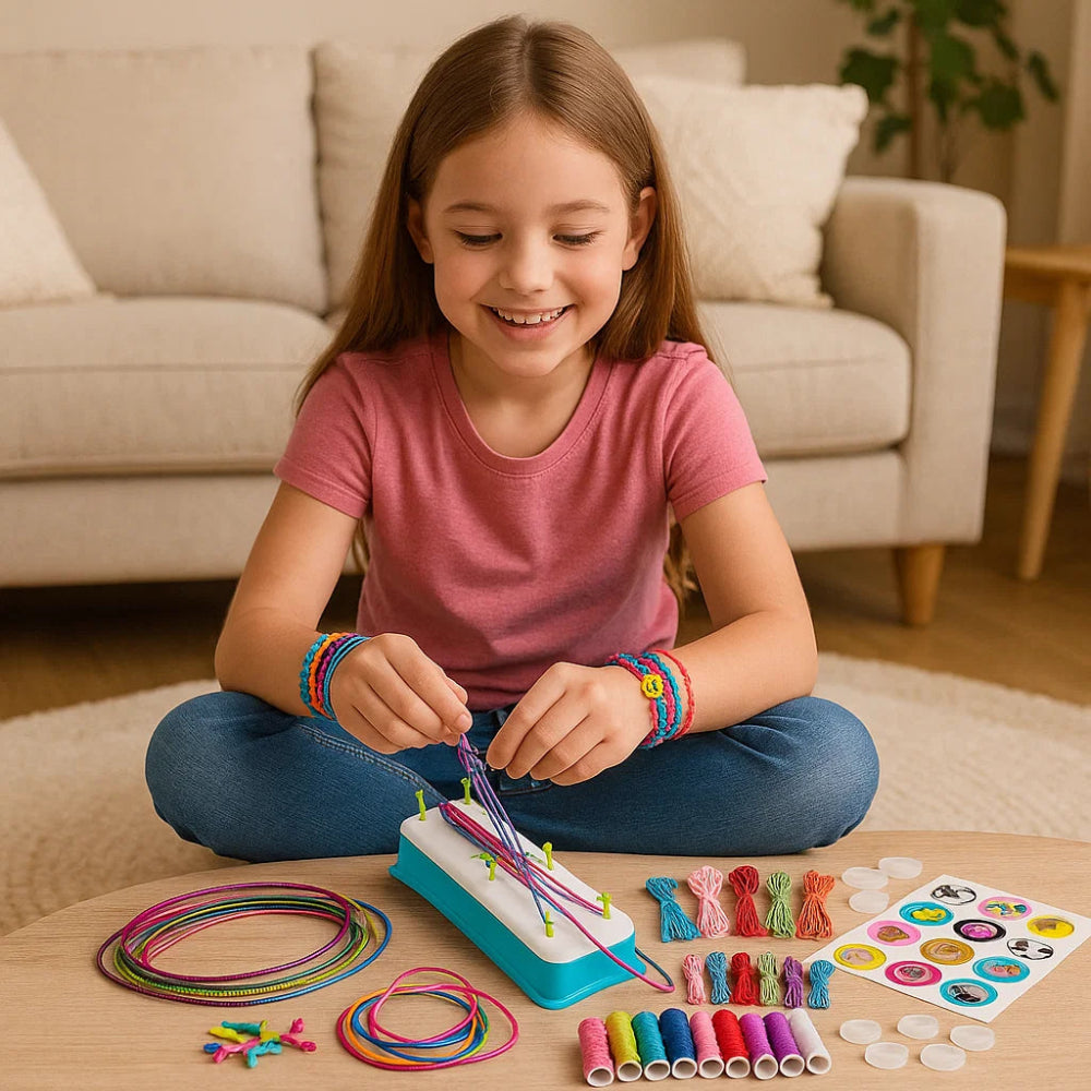 Bastelset Freundschaftsarmbänder Kinder Kreatives Flechten Schmuck