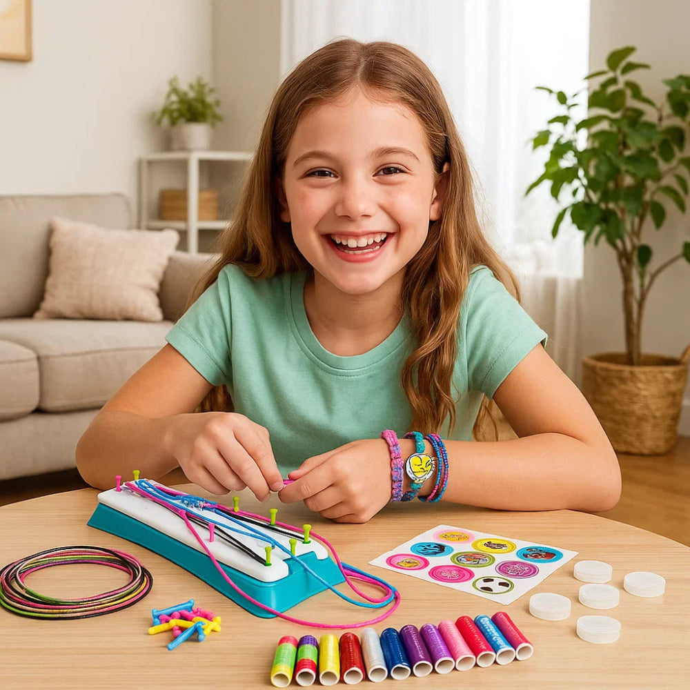 Bastelset Freundschaftsarmbänder Kinder Kreatives Flechten Schmuck