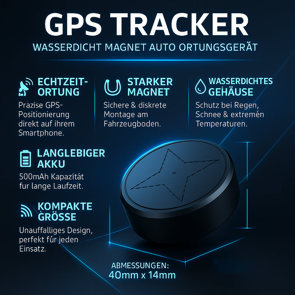 GPS Tracker Wasserdicht Magnet Auto Ortungsgerät