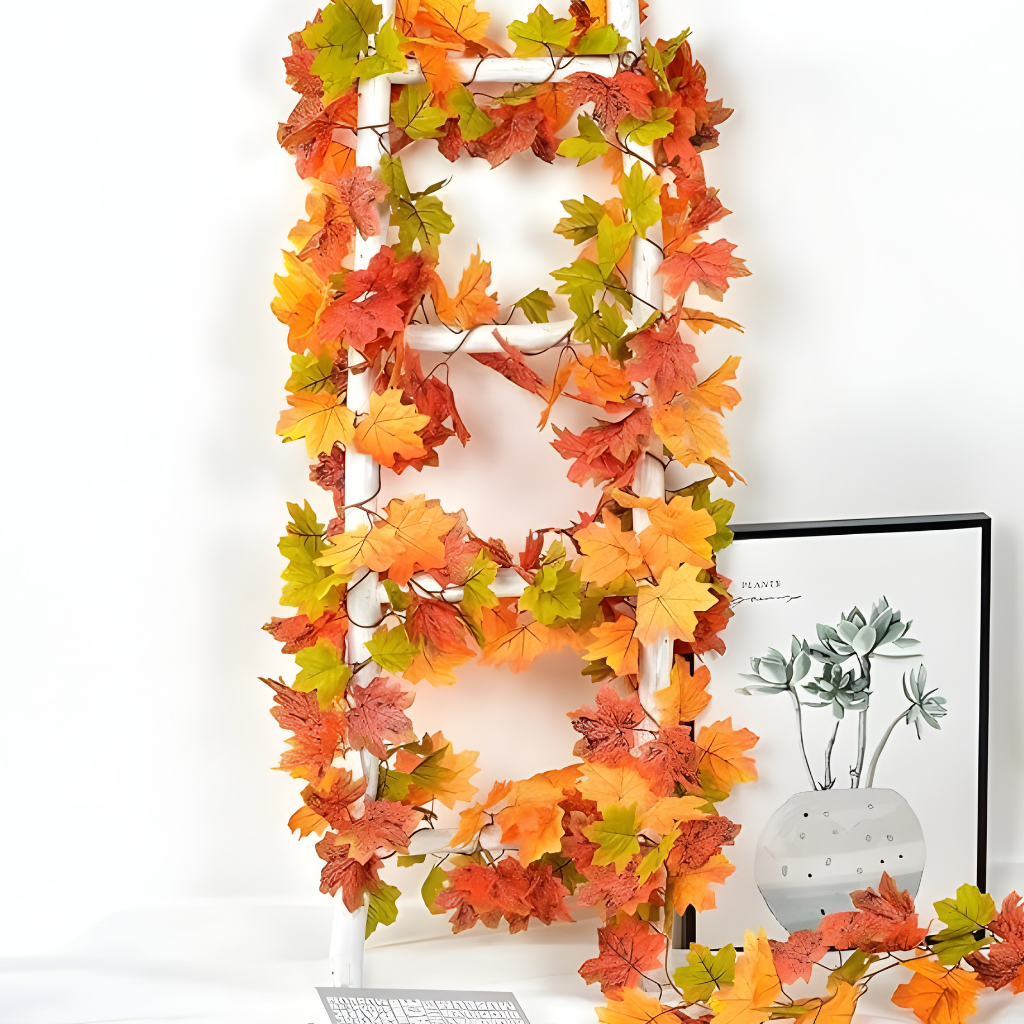 Girlanden Deko Künstliche Ahornblätter Wohnraumgestaltung