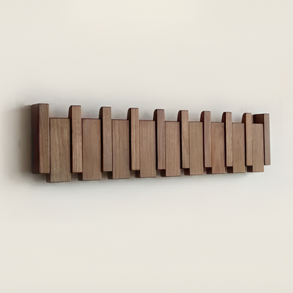 Perchero de pared con ganchos plegables para pasillo y entrada