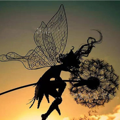 Metal Fairy Garden Sculptures Outdoor Decorative Yard Art - Image 16