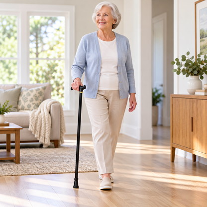 Gehstock Für Rehabilitation Leichter Aluminium Verstellbar
