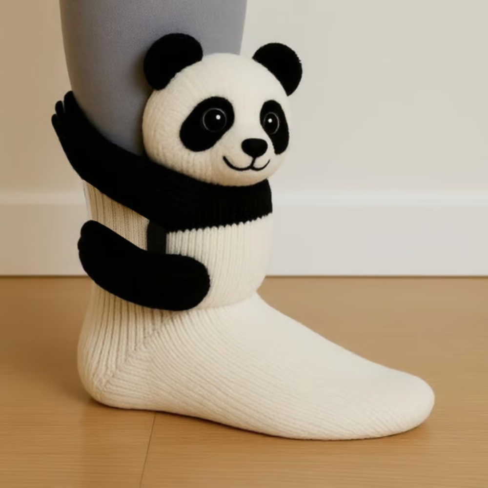 Gemütliche 3D-Tier Slipper-Socken Rutschfest Atmungsaktiv4
