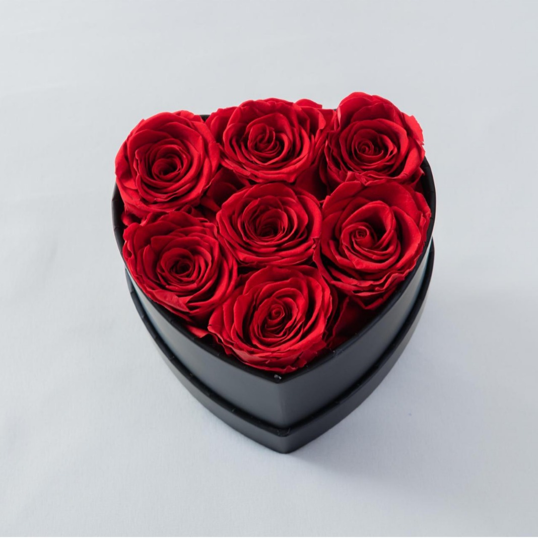 Caja de regalo Rosa eterna Caja de rosas en forma de corazón Regalo
