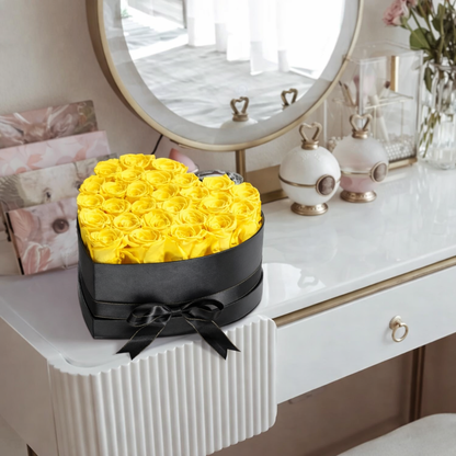 Caja de regalo Rosa eterna Caja de rosas en forma de corazón Regalo