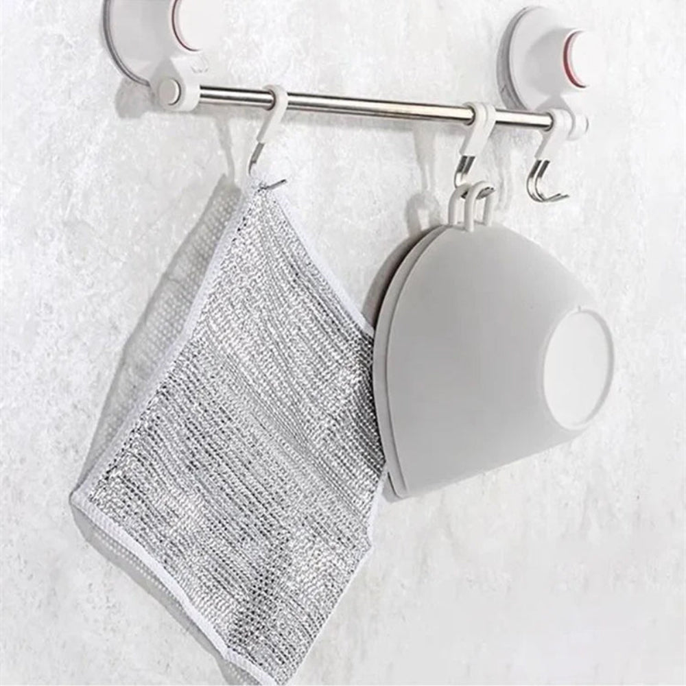Scratch-free multifunctional kitchen cleaning nylon dish towel