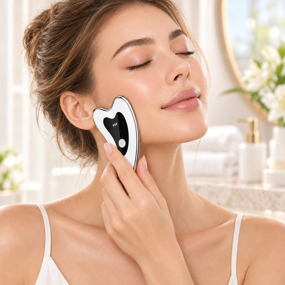Gesichts Massager Für Straffere Haut Elektrisch Licht