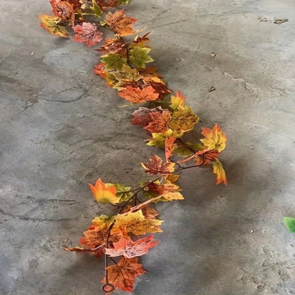 Girlanden Herbst Laub Kunstpflanze Dekorative Ahornblatt Girlande