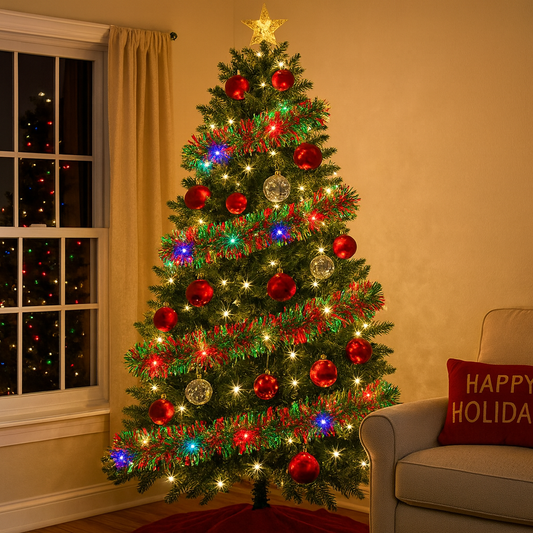 Girlanden LED Metallisch Glitzernde Weihnachtsbaum Girlande