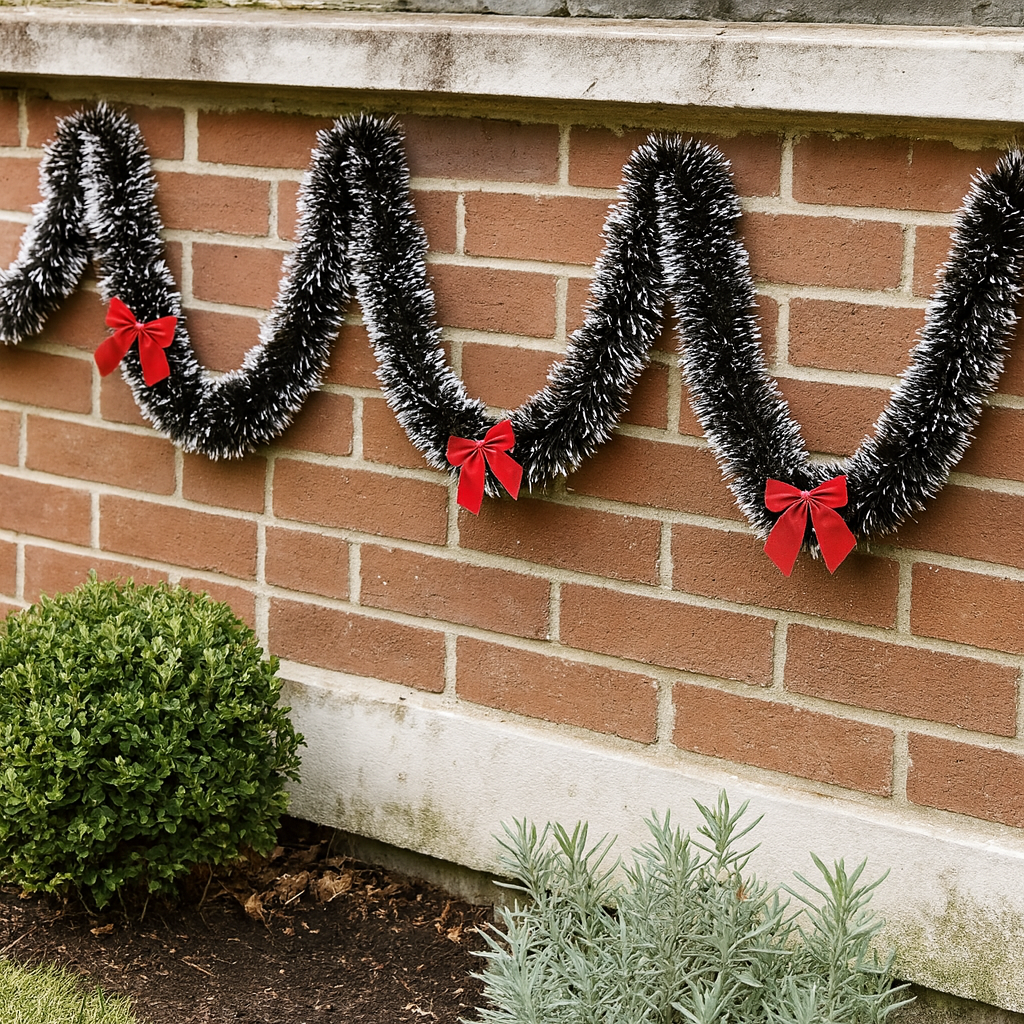 Girlanden Metallisch Deko Bänder Festliche Weihnachtsgirlande