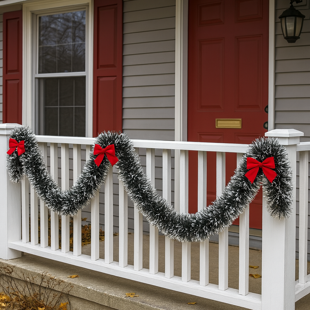 Girlanden Metallisch Deko Bänder Festliche Weihnachtsgirlande