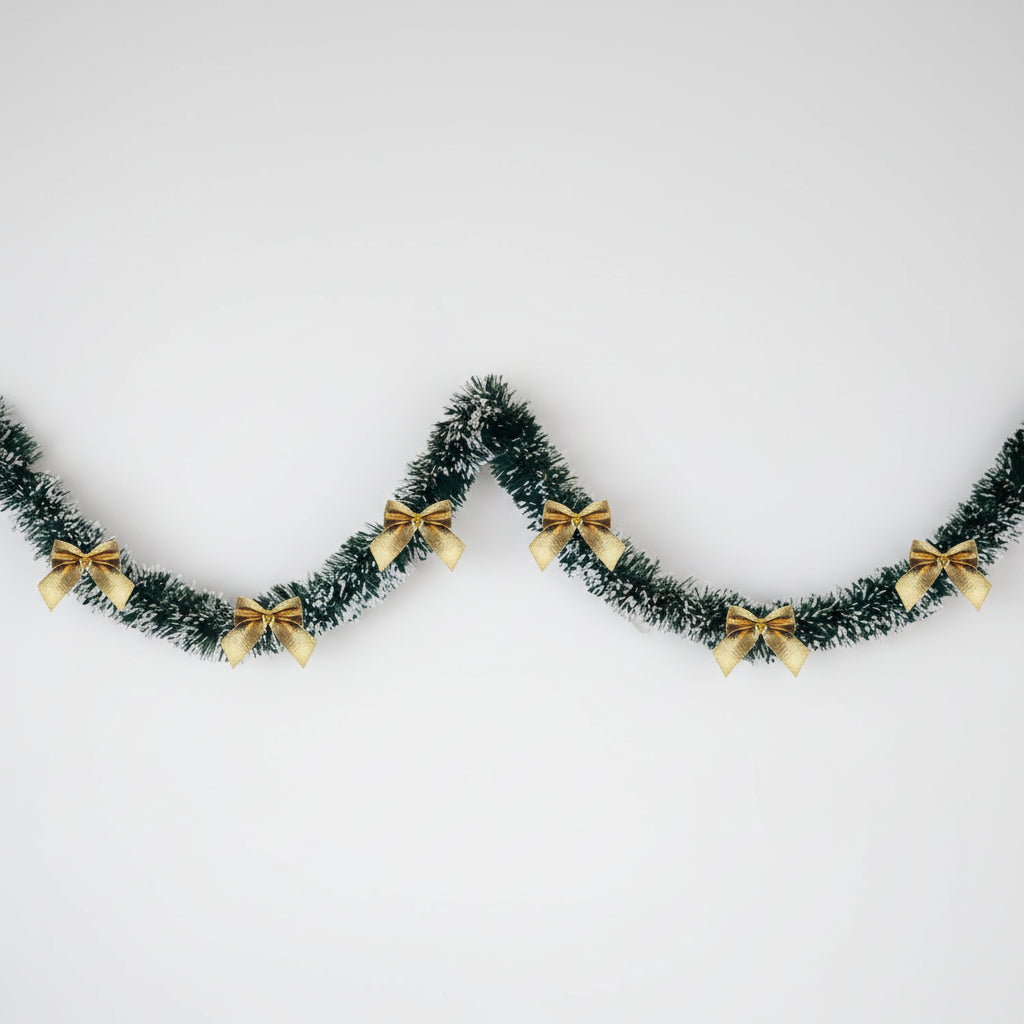 Metallic Garland Decorative Ribbons Festive Christmas Garland