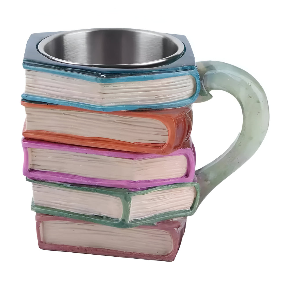 Glas Becher Buch Design Kreative Glas Tasse Buntes 3D Trinkgeschirr