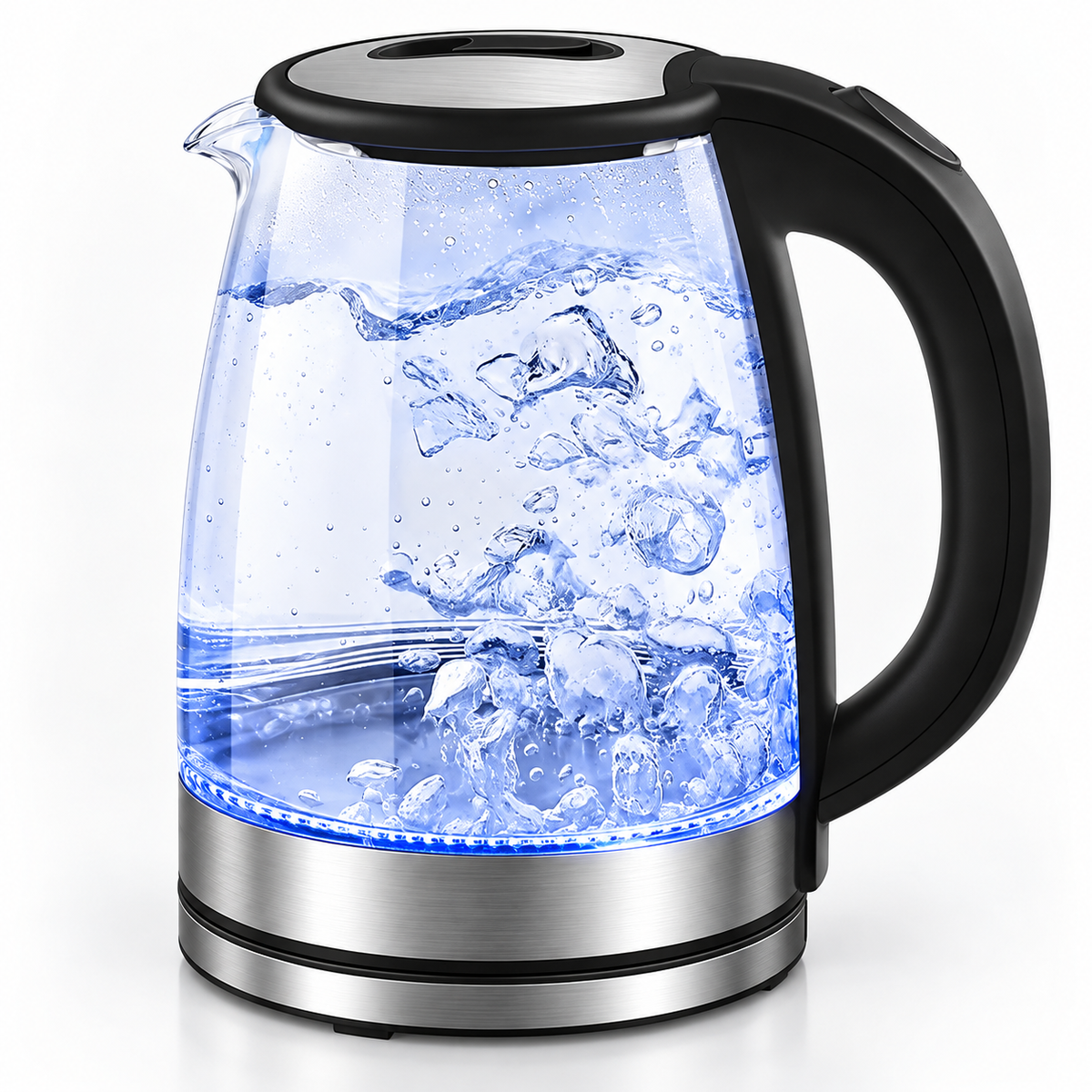 Glas Wasserkocher Schnellkochend Sicherheitsabschaltung