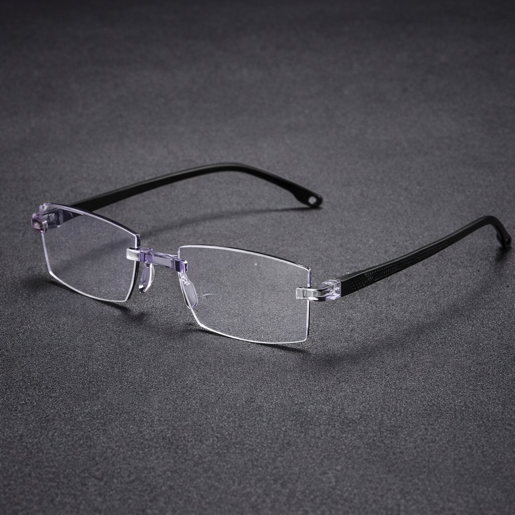 Gafas progresivas sin montura ultraligeras filtro anti luz azul ayuda visual