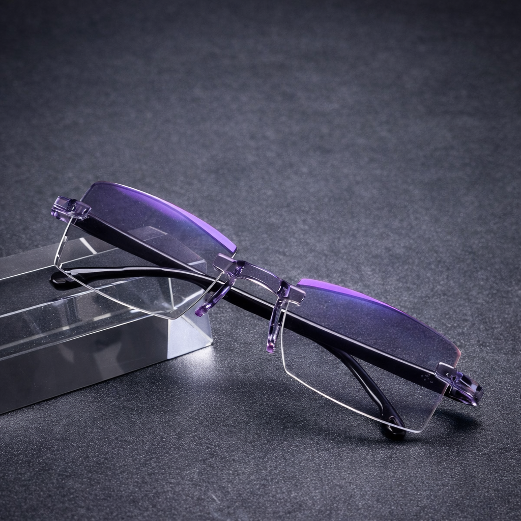 Gafas progresivas sin montura ultraligeras filtro anti luz azul ayuda visual