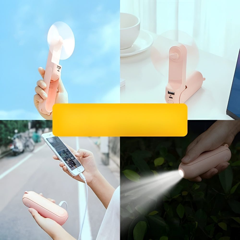 USB fan handheld fan portable foldable pocket fan
