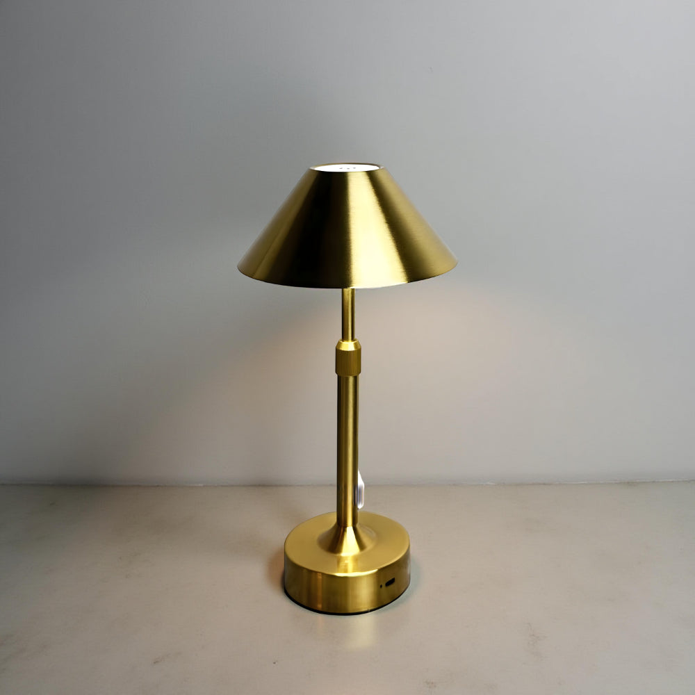 Tischlampe LED Dimmbar Kabellos Warmweiß aus Aluminium Modern