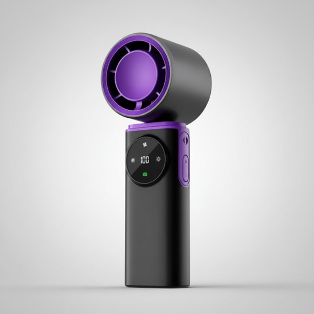 Ventilador Portátil USB Recargable Silencioso Mano