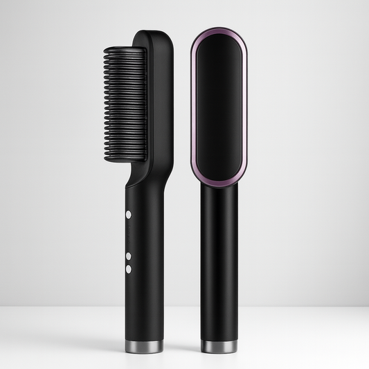 Hair Straightener Brush Ionic Smoothing Comb Styling Tool
