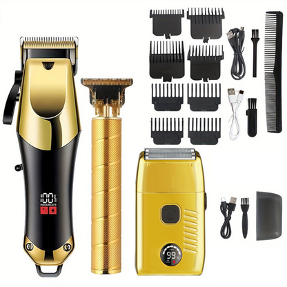 Hair Clipper Beard Trimmer Set Wireless Professional Barber