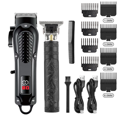 Hair Clipper Beard Trimmer Set Wireless Professional Barber