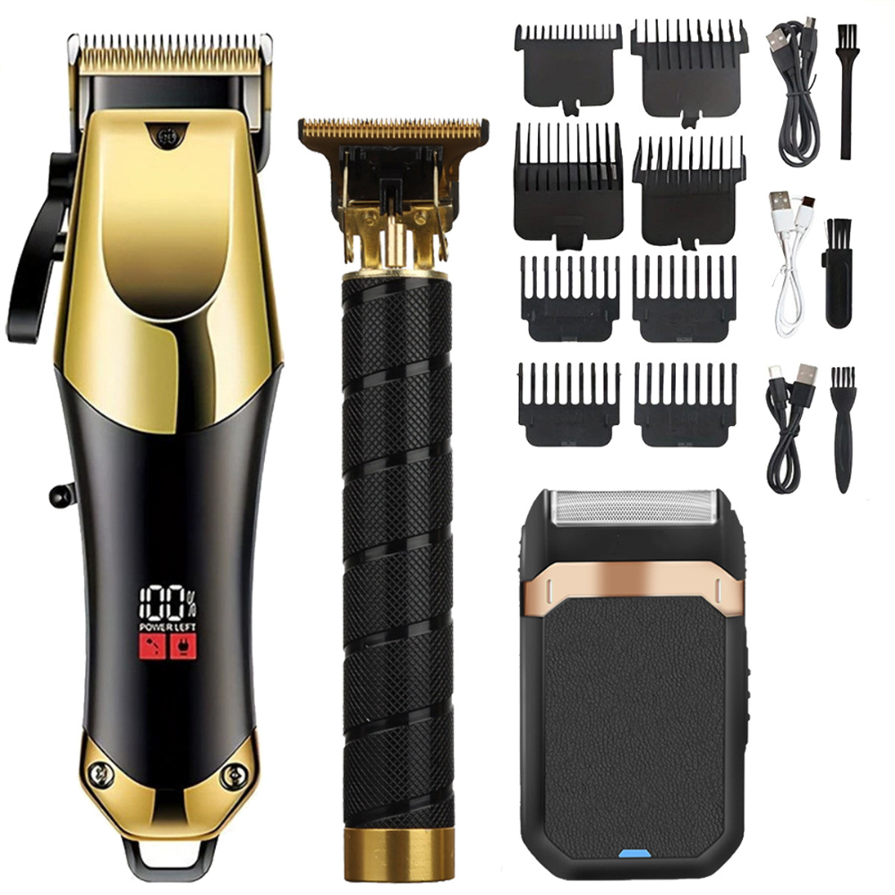 Hair Clipper Beard Trimmer Set Wireless Professional Barber