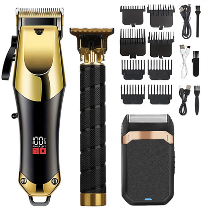Hair Clipper Beard Trimmer Set Wireless Professional Barber