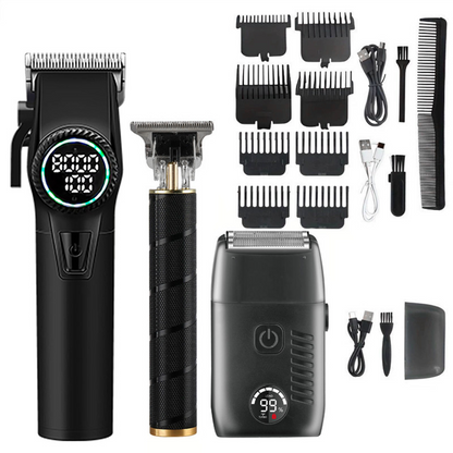 Hair Clipper Beard Trimmer Set Wireless Professional Barber