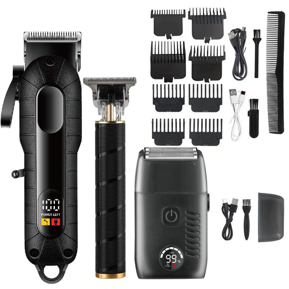 Hair Clipper Beard Trimmer Set Wireless Professional Barber