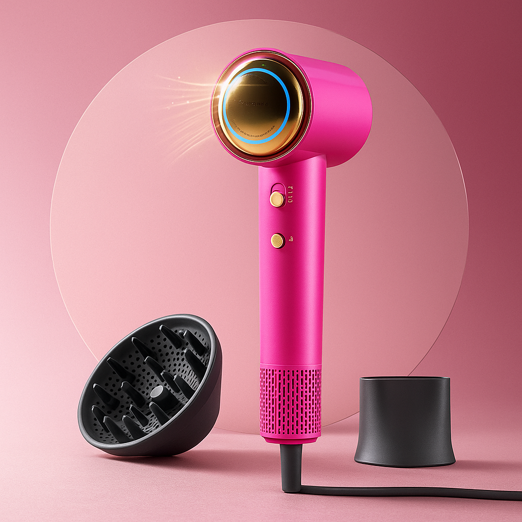 Haartrockner Ionen Föhn Schnell Trocknend Leicht Reise Föhn