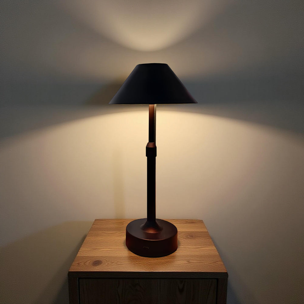 Tischlampe LED Dimmbar Kabellos Warmweiß aus Aluminium Modern