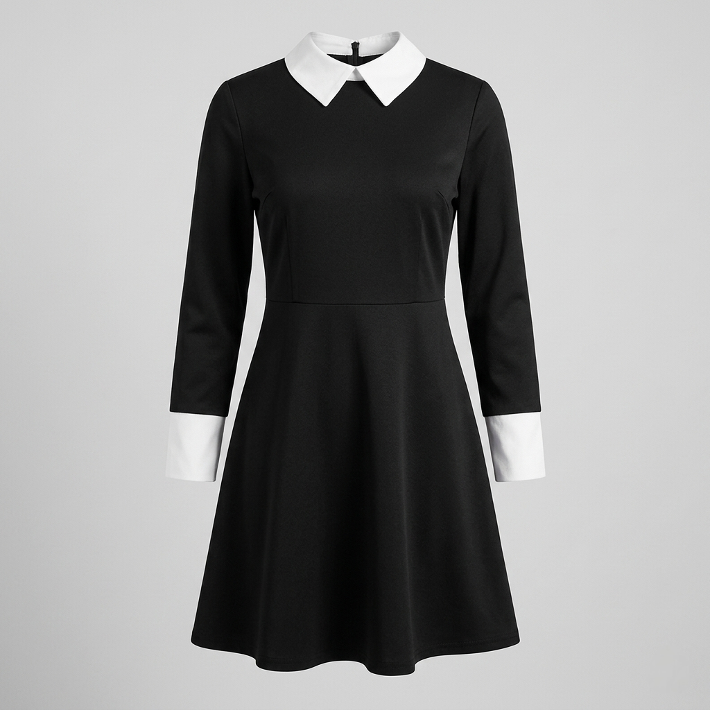 Costume di Halloween da donna set abito gotico con parrucca