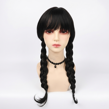 Costume di Halloween da donna set abito gotico con parrucca