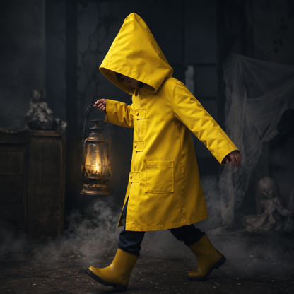 Halloween Costume Hooded Cloak Cosplay Role-Playing Jacket