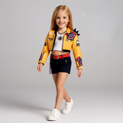 Kostüm Kinder Gelb Schwarz Cosplay