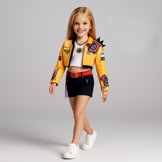 Kostüm Kinder Gelb Schwarz Cosplay