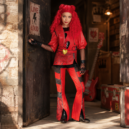 Costume di Halloween per bambini, outfit per festa, parrucca, accessori
