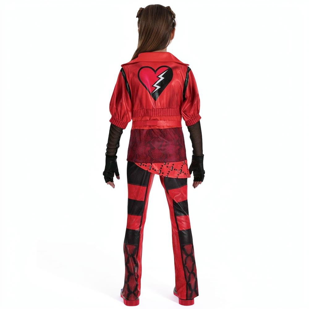Costume di Halloween per bambini, outfit per festa, parrucca, accessori