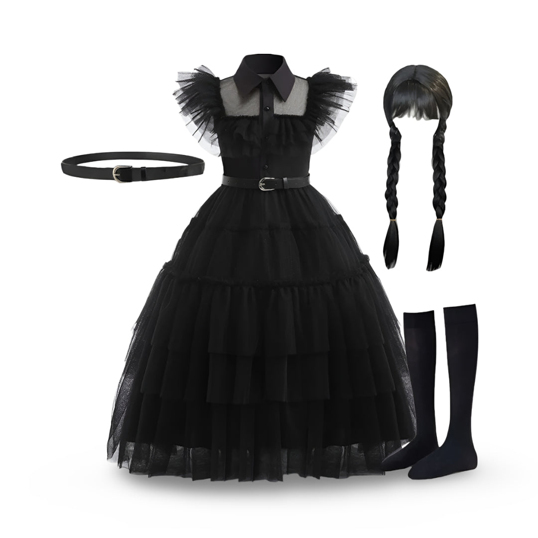 Déguisement Halloween enfant robe de princesse ensemble